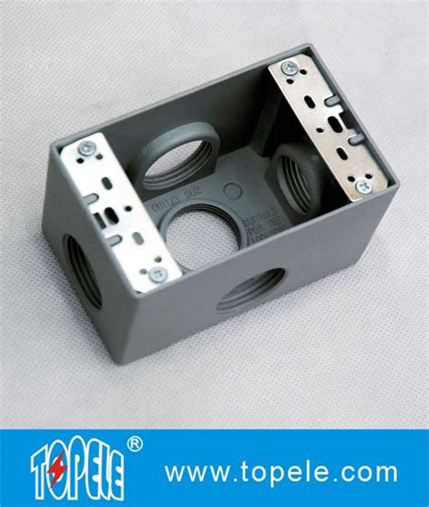 aal-weather metal outlet box|3 Hole One.